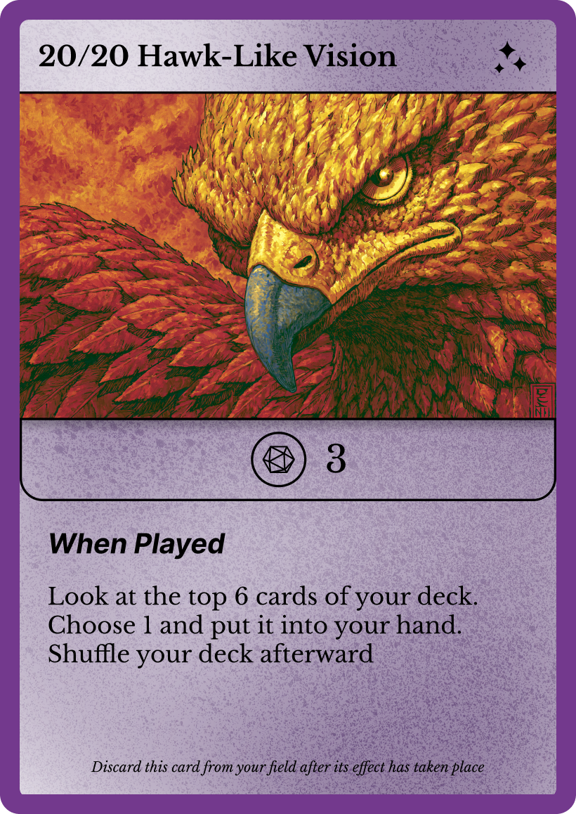 20/20 Hawk-Like Vision